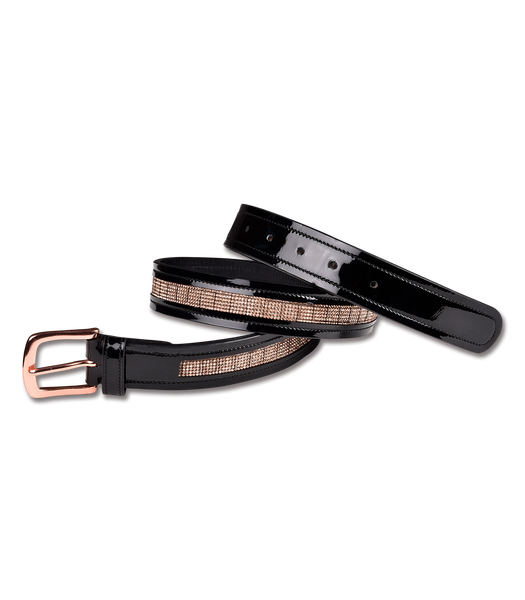 ROSÉ-Gold Leather Belt